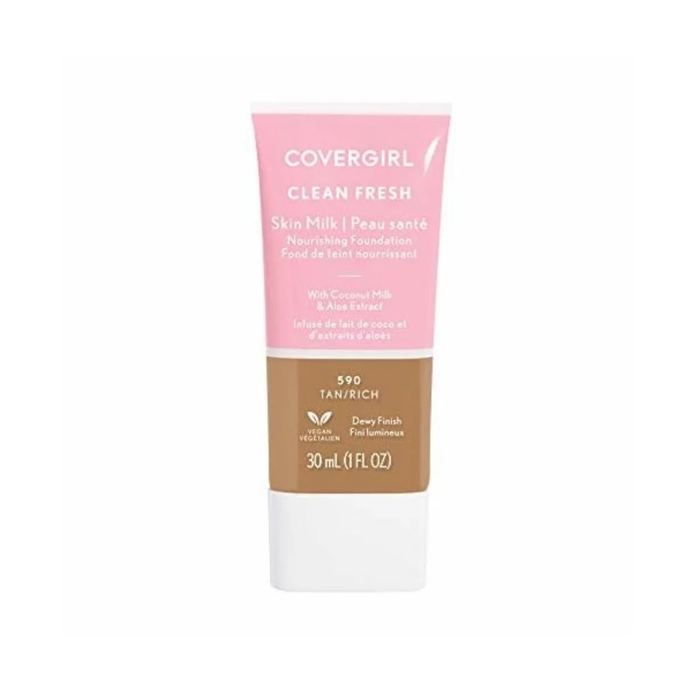 COVERGIRL Clean Fresh Skin Milk Foundation Dewy Finish - 590 Tan Rich